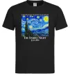Чоловіча футболка Зоряна ніч Чорний фото