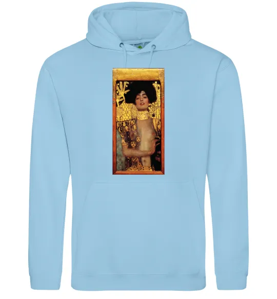 Мужская толстовка (худи) Gustav Klimt Judith Голубой фото