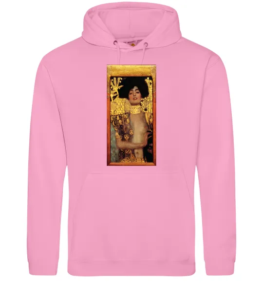 Женская толстовка (худи) Gustav Klimt Judith Розовый фото