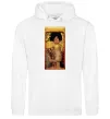 Жіноча толстовка (худі) Gustav Klimt Judith Білий фото