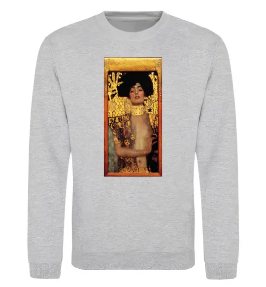Світшот Gustav Klimt Judith Сірий меланж фото