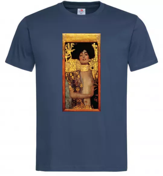 Мужская футболка Gustav Klimt Judith Темно-синий фото