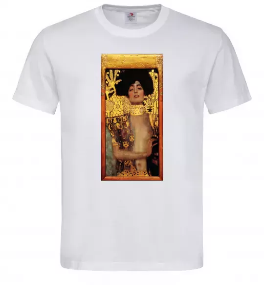 Мужская футболка Gustav Klimt Judith Белый фото