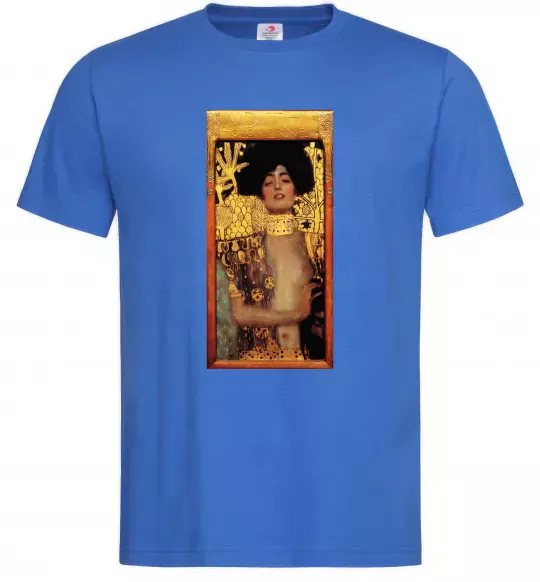 Мужская футболка Gustav Klimt Judith Ярко-синий фото