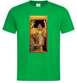 Мужская футболка Gustav Klimt Judith Зеленый фото
