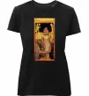 Женская премиум футболка Gustav Klimt Judith Черный фото