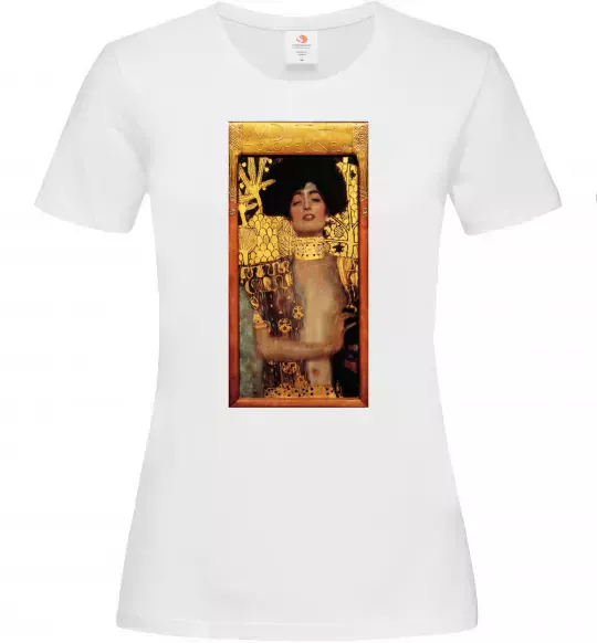 Жіноча футболка Gustav Klimt Judith Білий фото