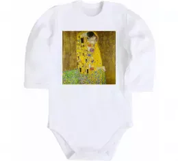 Детский боди Поцілунок Белый фото