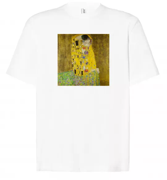 Футболка Оверсайз Поцілунок Белый фото