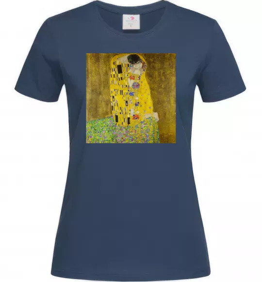 Женская футболка Поцілунок Темно-синий фото
