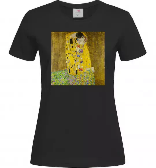 Женская футболка Поцілунок Черный фото