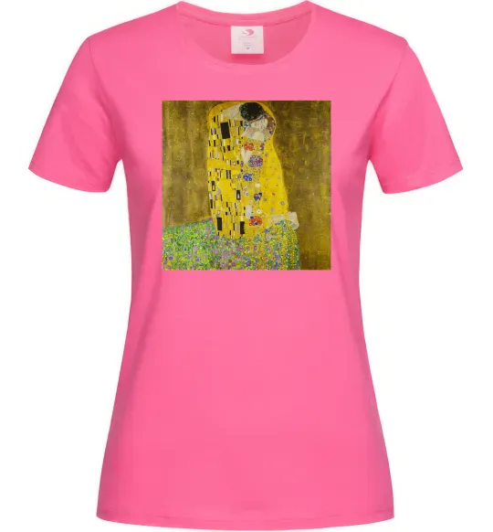 Женская футболка Поцілунок Ярко-розовый фото