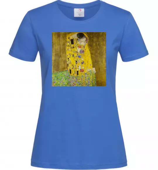 Женская футболка Поцілунок Ярко-синий фото