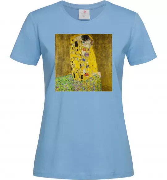 Женская футболка Поцілунок Голубой фото