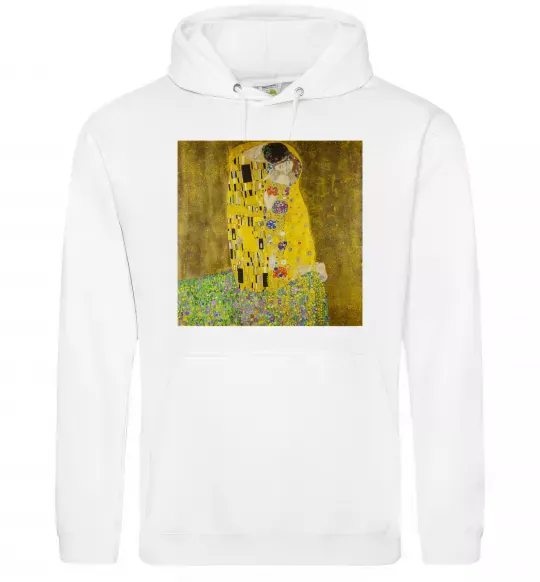 Женская толстовка (худи) Поцілунок Белый фото