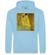 Женская толстовка (худи) Поцілунок Голубой фото