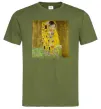 Мужская футболка Поцілунок Оливковый фото