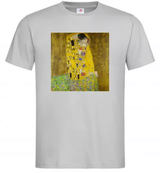 Мужская футболка Поцілунок Серый фото