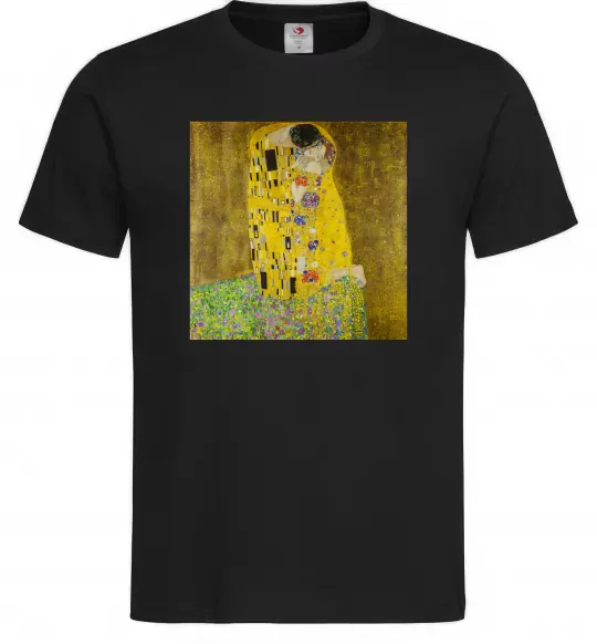 Мужская футболка Поцілунок Черный фото