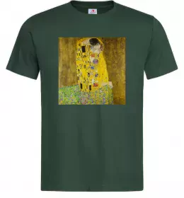 Мужская футболка Поцілунок Темно-зеленый фото