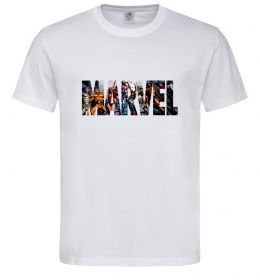 Чоловіча футболка Marvel bright logo, колір - білий, розмір - L