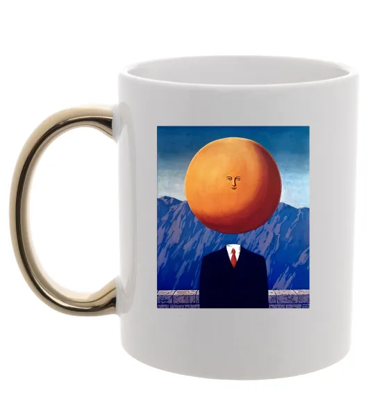 Чашка с цветной ручкой Мистецтво життя Золото фото