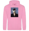 Женская толстовка (худи) Man in a Bowler Hat Розовый фото