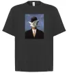 Футболка Оверсайз Man in a Bowler Hat Черный фото