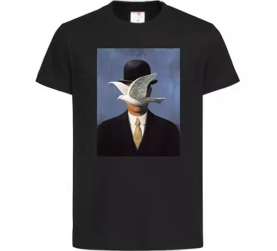 Детская футболка Man in a Bowler Hat Черный фото