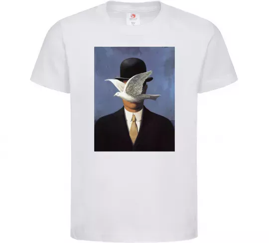 Детская футболка Man in a Bowler Hat Белый фото
