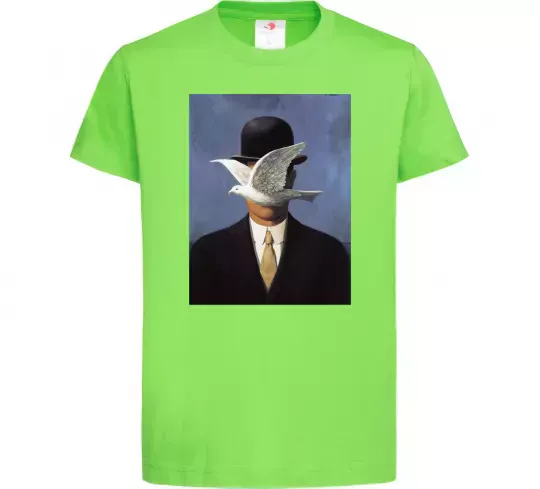 Детская футболка Man in a Bowler Hat Лаймовый фото