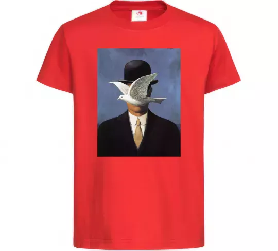 Детская футболка Man in a Bowler Hat Красный фото