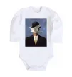 Детский боди Man in a Bowler Hat Белый фото