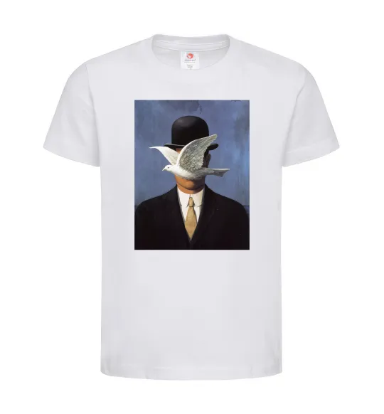 Дитяча футболка Man in a Bowler Hat Білий фото