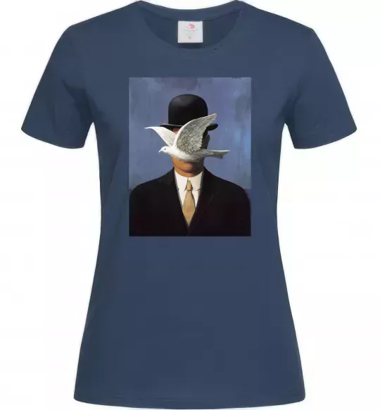 Жіноча футболка Man in a Bowler Hat Темно-синій фото