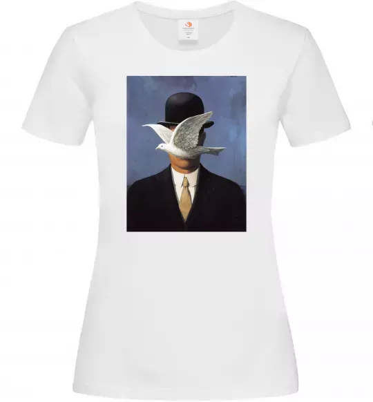 Жіноча футболка Man in a Bowler Hat Білий фото