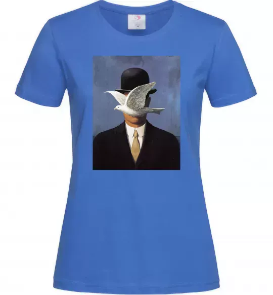 Жіноча футболка Man in a Bowler Hat Яскраво-синій фото