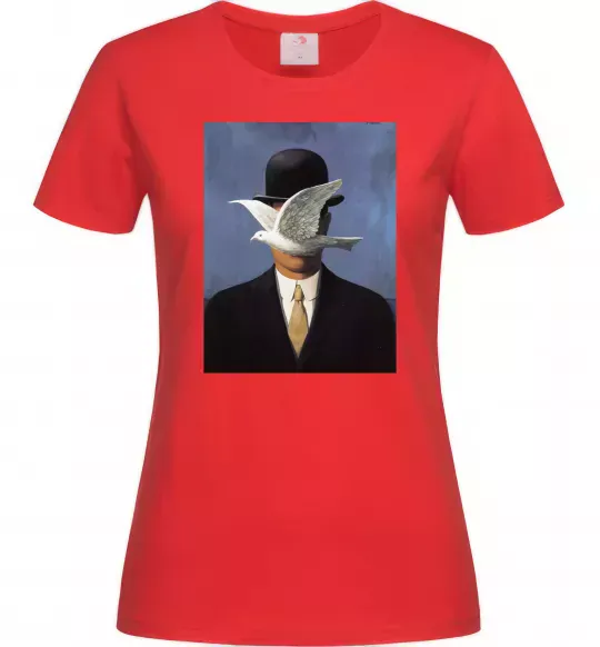 Жіноча футболка Man in a Bowler Hat Червоний фото