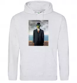 Мужская толстовка (худи) Син людський Серый меланж фото