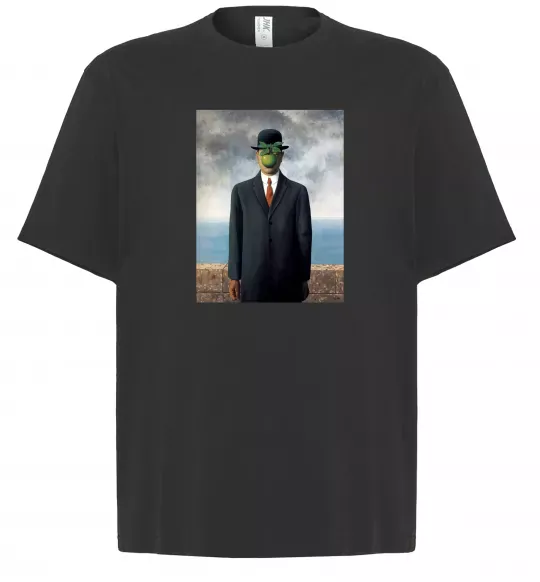 Футболка Оверсайз Син людський Черный фото