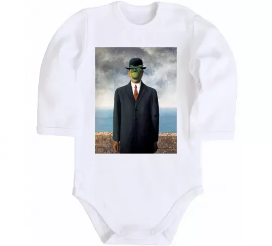 Детский боди Син людський Белый фото