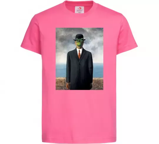 Дитяча футболка Син людський Яскраво-рожевий фото