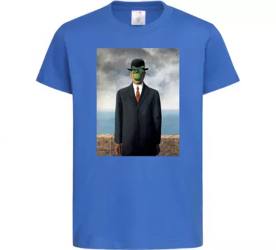 Дитяча футболка Син людський Яскраво-синій фото