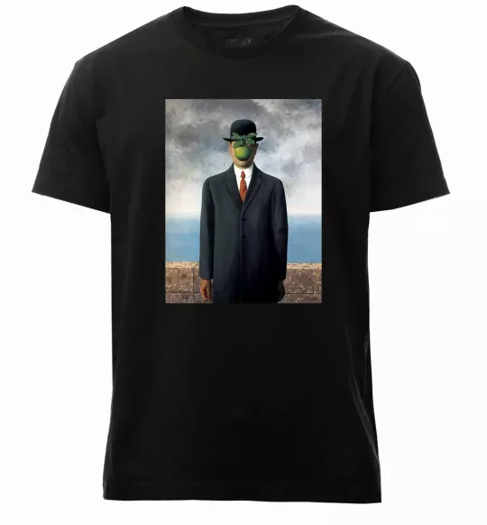 Чоловіча преміум футболка Син людський Чорний фото