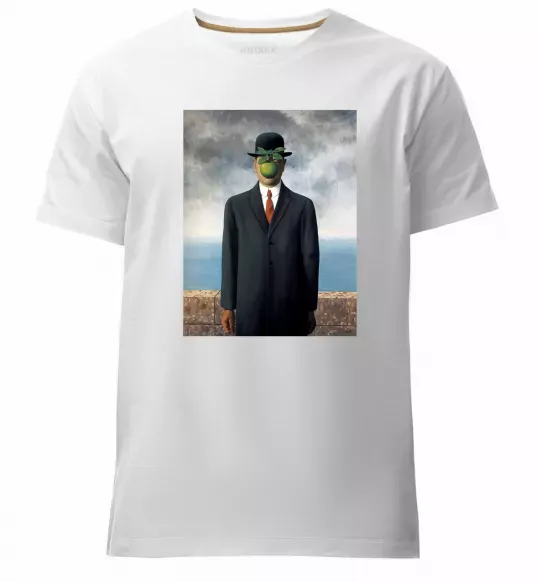 Чоловіча преміум футболка Син людський Білий фото