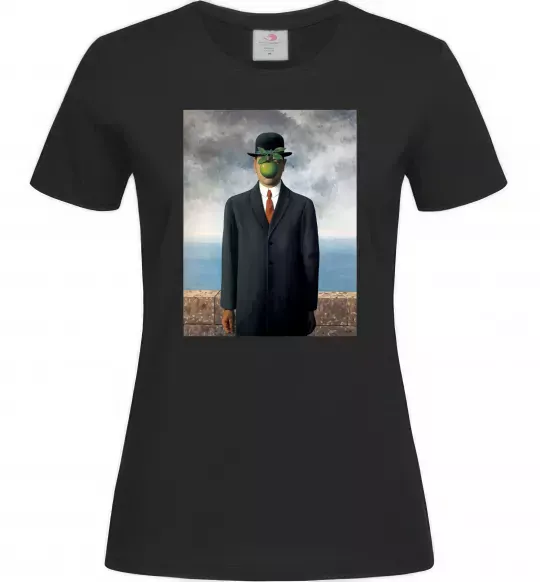 Жіноча футболка Син людський Чорний фото