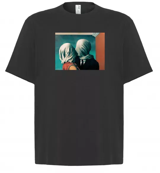 Футболка Оверсайз Закохані Черный фото