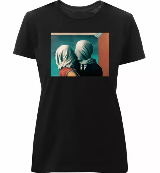 Женская премиум футболка Закохані Черный фото