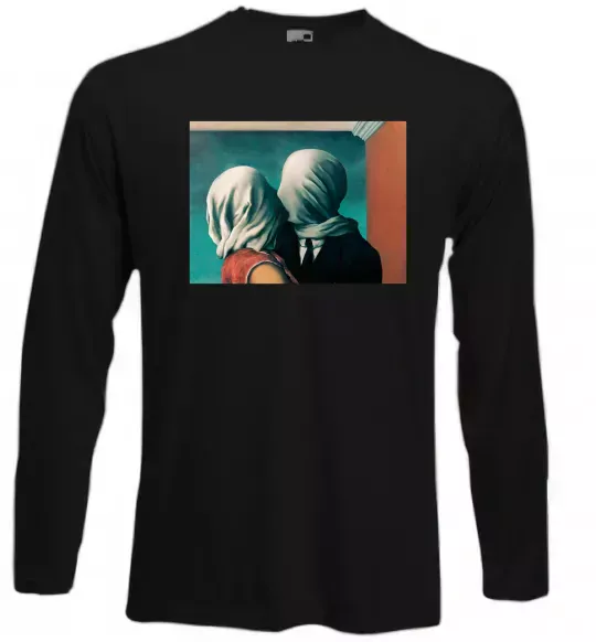 Лонгслив Закохані Черный фото