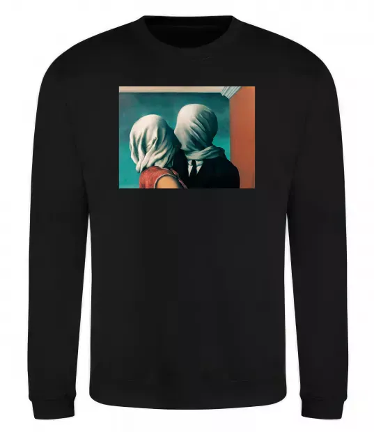 Світшот Закохані Чорний фото